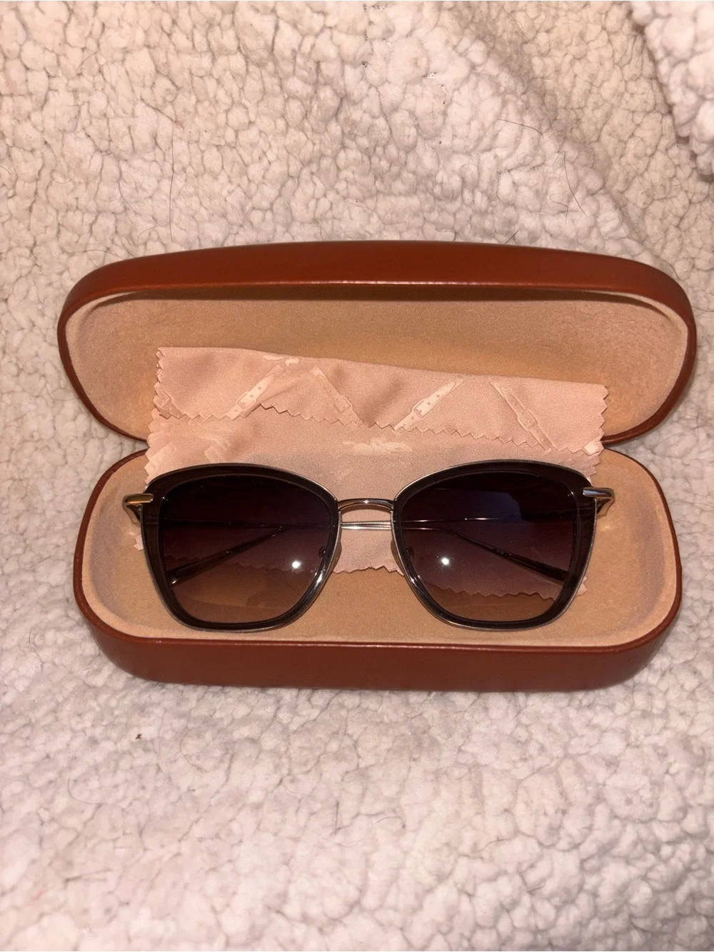 Longchamp LO638S Women’s Sunglasses Gray Silver 52mm w/ Case